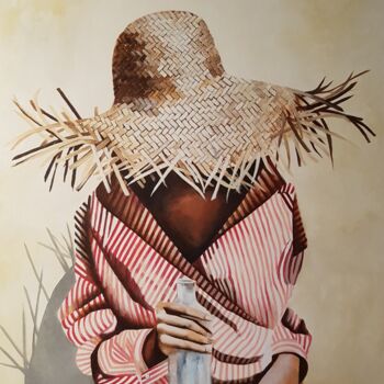 Peinture intitulée "LA SOIF" par Evelyne Sie, Œuvre d'art originale, Acrylique Monté sur Châssis en bois