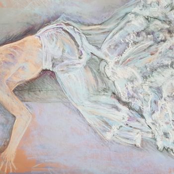 Dessin intitulée "Daïsuke Danseur de…" par Evelyne Chabaud, Œuvre d'art originale, Pastel