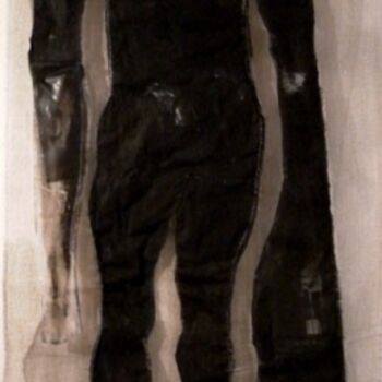 Текстильное искусство под названием "silhouette VI tissu…" - Evelyne Dominault, Подлинное произведение искусства