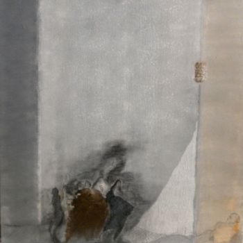 Pittura intitolato "rumeur interieure" da Evelyne Dominault, Opera d'arte originale, Acrilico
