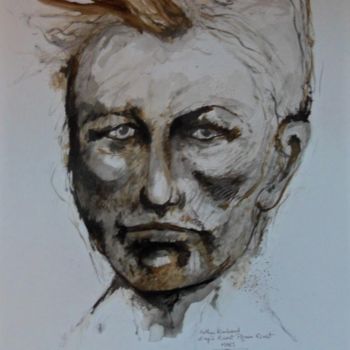 Drawing titled "A.RIMBAUD" by Evelyne Dominault, Original Artwork, Other