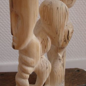 雕塑 标题为“sapin, mon beau sap…” 由Evelyne Hervé, 原创艺术品, 木