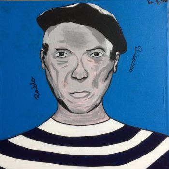 Painting titled "Pablo Picasso" by Eve.J, Original Artwork, Acrylic