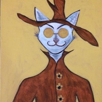 Painting titled "Mister Nelson" by Eve.J, Original Artwork, Acrylic