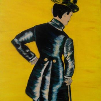 Painting titled "Old fashion gentlem…" by Eve.J, Original Artwork, Acrylic