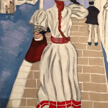 "Victorian lady in t…" başlıklı Tablo Eve.J tarafından, Orijinal sanat, Akrilik
