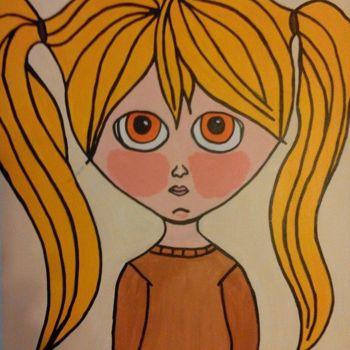 Painting titled "Doll2" by Eve.J, Original Artwork, Acrylic