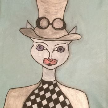 Painting titled "Le magicien" by Eve.J, Original Artwork, Acrylic
