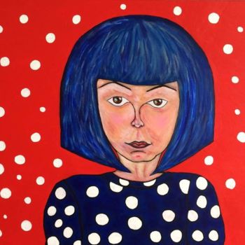 Painting titled "Yayoi" by Eve.J, Original Artwork, Acrylic