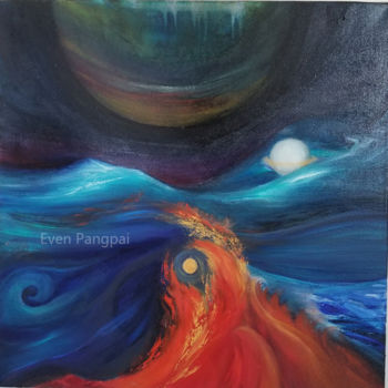 Painting titled "Universe by Even Pa…" by Even Pangpai, Original Artwork, Oil