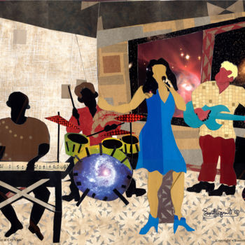 Painting titled "jazz-at-city-viewhi…" by Everett Spruill, Original Artwork
