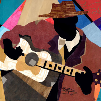 「memphis-blues-hi-re…」というタイトルの絵画 Everett Spruillによって, オリジナルのアートワーク
