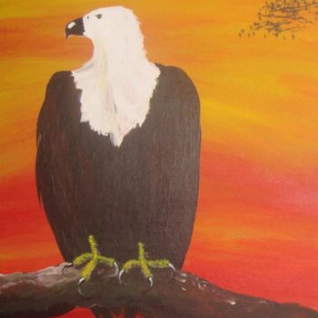 Painting titled "EAGLE" by Mayor, Original Artwork
