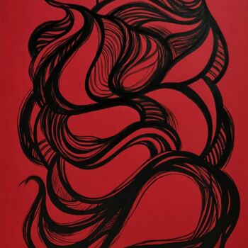 Рисунок под названием "Heart-filling passi…" - Evgenia Kiperiya, Подлинное произведение искусства, Чернила