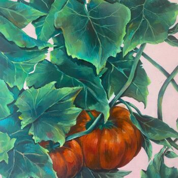 Картина под названием "Plants" - Евгения Комиссарова (Комовски), Подлинное произведение искусства, Масло Установлен на Дерев…