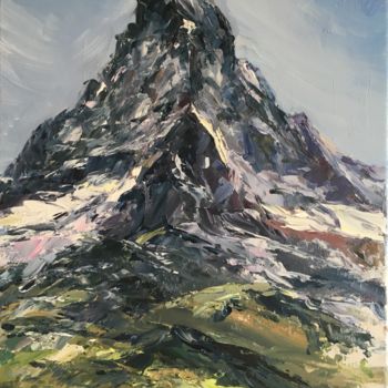 Malarstwo zatytułowany „Matterhorn” autorstwa Evgenia Petrova, Oryginalna praca, Olej