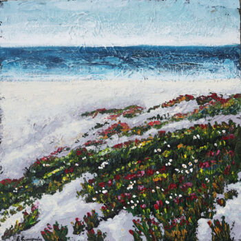 Pittura intitolato "Sulla spiaggia" da Evgenia Smirnova, Opera d'arte originale, Acrilico