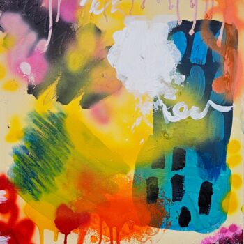 Pintura titulada "Colori della felici…" por Evgenia Smirnova, Obra de arte original, Acrílico Montado en Bastidor de camilla…