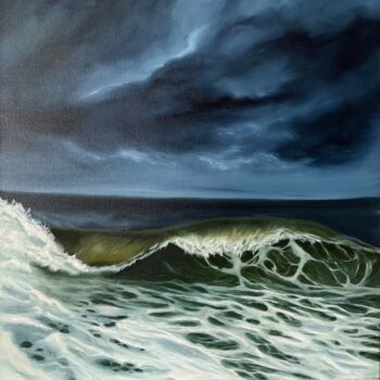 Картина под названием "Буря" - Евгения Спасская, Подлинное произведение искусства, Масло