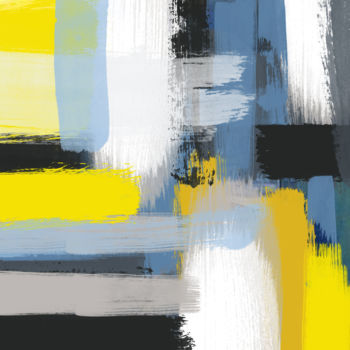 Картина под названием "Warm abstract comfo…" - Ievgeniia Bidiuk, Подлинное произведение искусства, Цифровая живопись