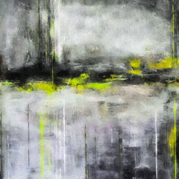 Ζωγραφική με τίτλο "Oil abstraction wit…" από Ievgeniia Bidiuk, Αυθεντικά έργα τέχνης, Ακρυλικό