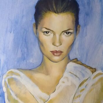 "Kate Moss" başlıklı Resim Evgeniia Karpacheva tarafından, Orijinal sanat, Akrilik