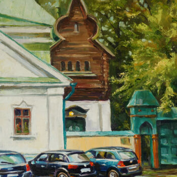 "Дом-музей Васнецова" başlıklı Tablo Евгений Гусев tarafından, Orijinal sanat, Petrol