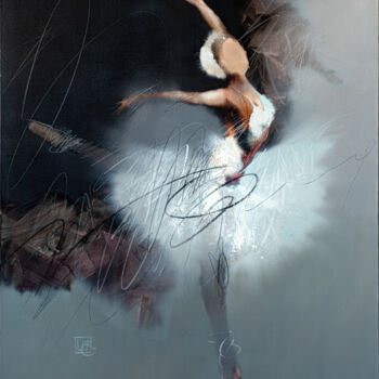 Peinture intitulée "Prima Ballerina" par Evgenii Shapovalov, Œuvre d'art originale, Huile
