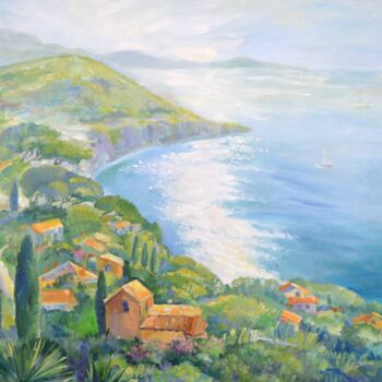 Картина под названием "Côte d'Azur" - Evgeniya Ivanov, Подлинное произведение искусства, Масло