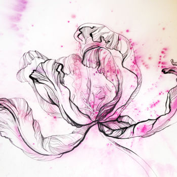 「Tulipe」というタイトルの絵画 Evgeniya Ivanovによって, オリジナルのアートワーク