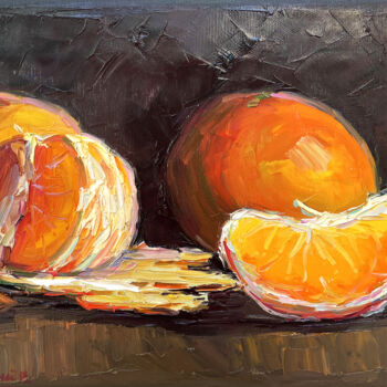 "Orange" başlıklı Tablo Evgeny Chernyakovsky tarafından, Orijinal sanat, Petrol Ahşap Sedye çerçevesi üzerine monte edilmiş