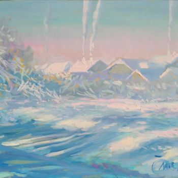 「Зима.」というタイトルの絵画 Evgeny Kovalchukによって, オリジナルのアートワーク, オイル