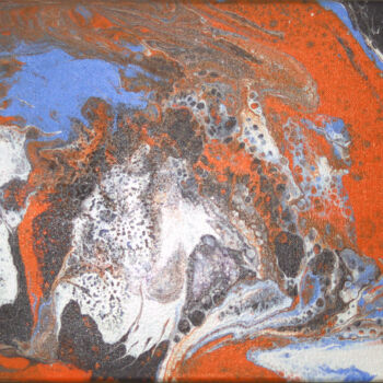 Painting titled "A whirlwind of fire" by Evgeny Shaparin (Johnrusart), Original Artwork, Acrylic