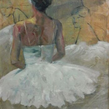 Painting titled "Dance 2" by Evi Panteleon, Painter, Original Artwork, Oil