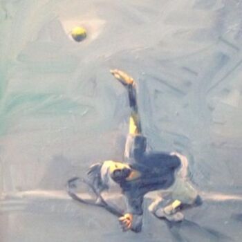 Картина под названием "Tennis in Art: : se…" - Evi Panteleon, Painter, Подлинное произведение искусства, Масло
