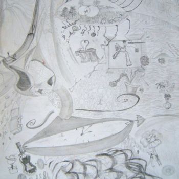 Malerei mit dem Titel "Чехардак" von Evgeniya Degtyareva, Original-Kunstwerk, Öl