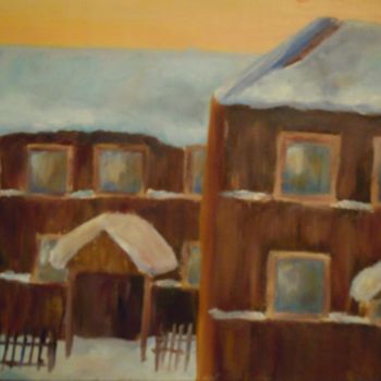 제목이 "Старый дом"인 미술작품 Evgeniya Degtyareva로, 원작, 기름