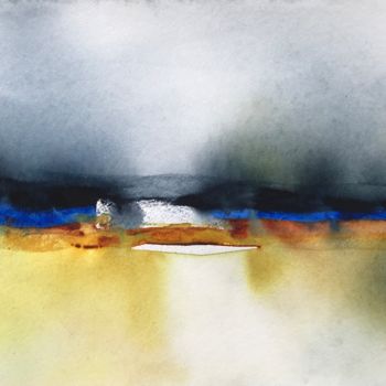 Malarstwo zatytułowany „Morning light in th…” autorstwa Ewa Helzen, Oryginalna praca, Akwarela