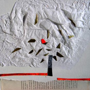 Collages titulada "…enthousiasme des c…" por Ewa Rzeszowska, Obra de arte original, Gouache Montado en Bastidor de camilla d…