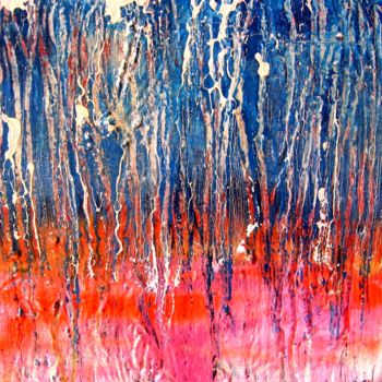 Malerei mit dem Titel "l'odeur de la forêt…" von Ewa Rzeszowska, Original-Kunstwerk, Öl