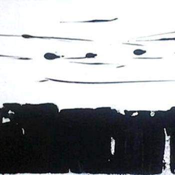 Painting titled "noir-et-blanc-1" by Ewa Held, Original Artwork, Acrylic