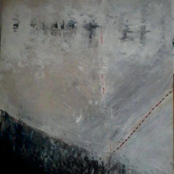 Malerei mit dem Titel "prison-interieure-1." von Ewa Held, Original-Kunstwerk, Acryl