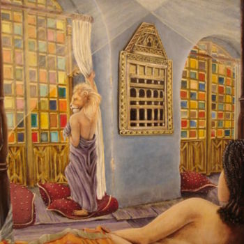 Malerei mit dem Titel "aïlé" von Romain Rioche, Original-Kunstwerk