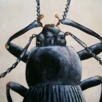 Painting titled "Carabus detail" by Exuvie, Original Artwork