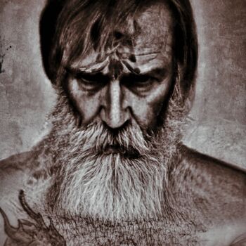 Arts numériques intitulée "Viking Erik le rouge" par Eymeric Pichon, Œuvre d'art originale, Photo montage