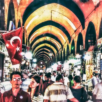 Fotografie mit dem Titel "Grand bazaar" von Eyup Ersin, Original-Kunstwerk