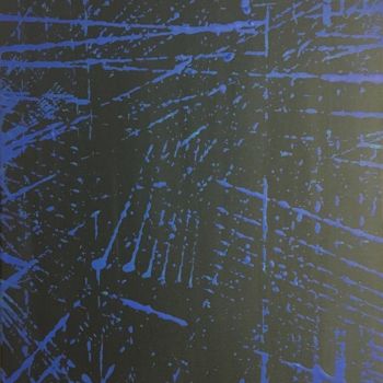 Peinture intitulée "Matrice blu" par Ezio Grelli, Œuvre d'art originale, Acrylique
