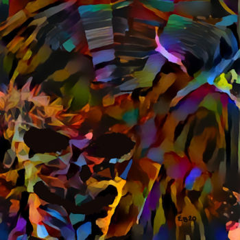 Картина под названием "Cocolixtle" - Ezra Bejar, Подлинное произведение искусства, Акрил Установлен на Деревянная рама для н…