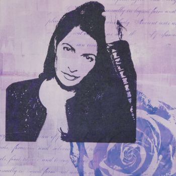 印花与版画 标题为“Linda purple” 由Florian Arendt, 原创艺术品, 丝网印刷