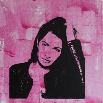 Printmaking titled "Linda Pink" by Florian Arendt, Original Artwork, Screenprinting